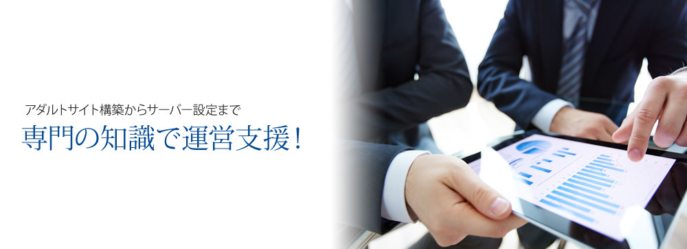 アダルトサイト構築からサーバー設定まで-専門の知識で運営支援！